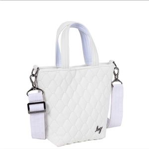 NEW: LUG TIP TOE MATTE LUXE VL CROSSBODY BAG- WHITE